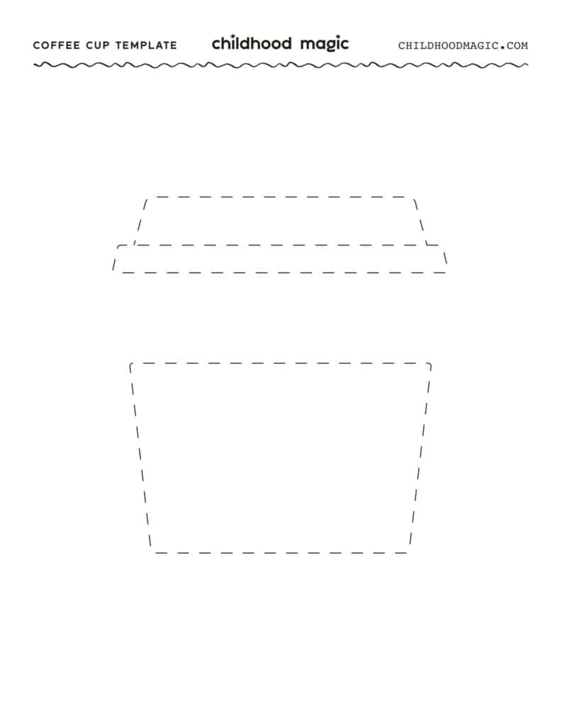 Students lining up their handmade paper cups on a shelf