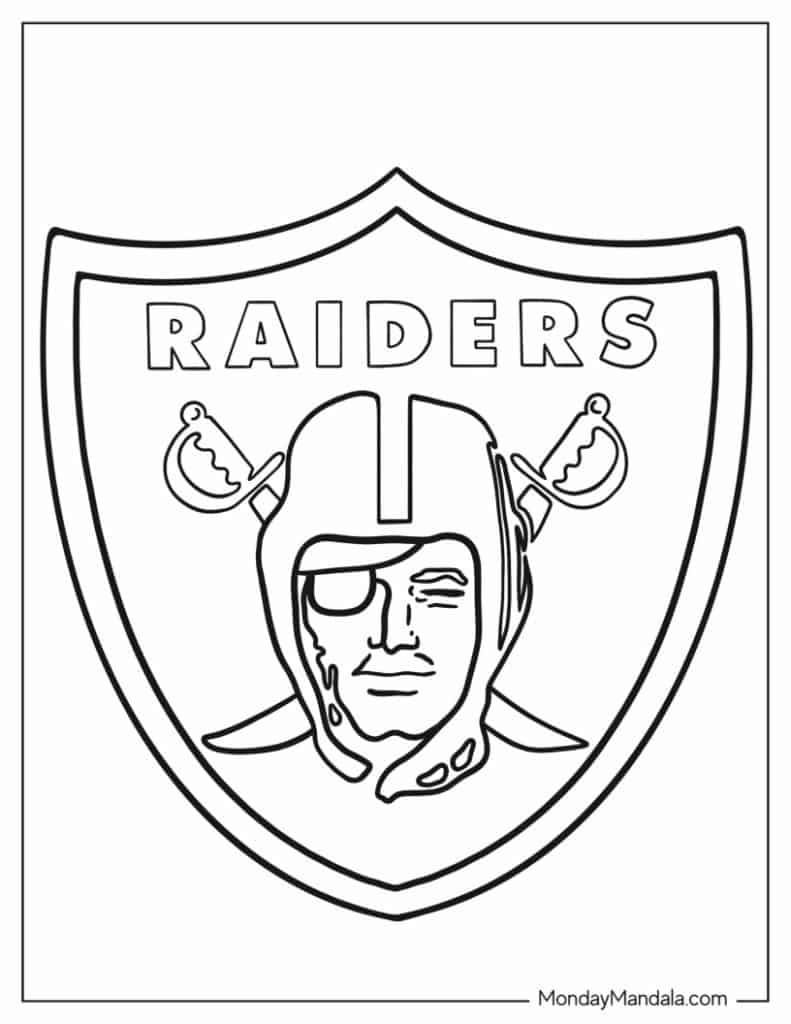 A close up of a coloring page featuring an NFL player with added text.
