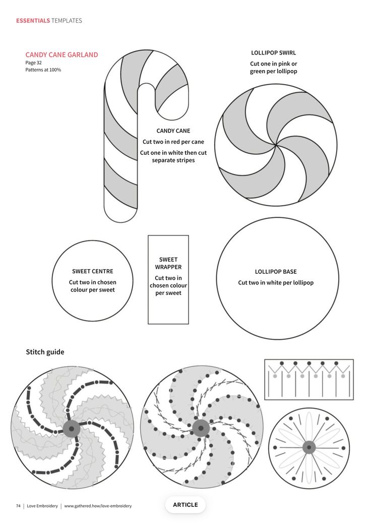 A child carefully cutting out a colorful peppermint candy paper template