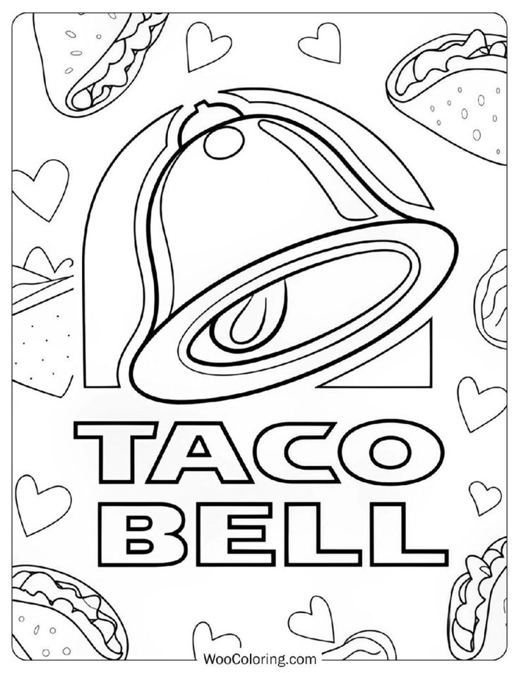 A young child sitting at a wooden table focusing intently on filling in a taco illustration with red and green colors