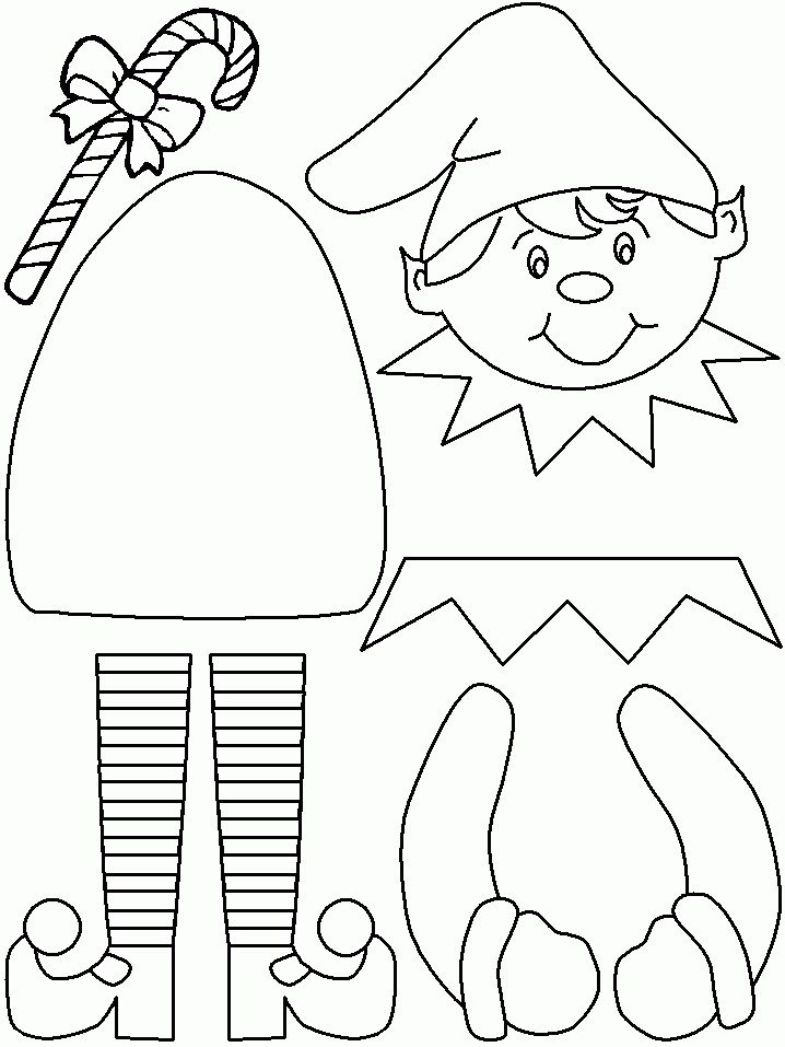An elf character hanging from a decorative paper countdown chain