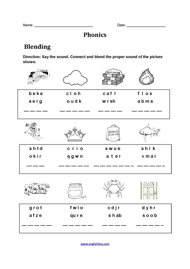 A child using a colorful printable letter matching worksheet at a wooden table