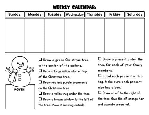 A colorful wall chart showing seven days of the week for kids
