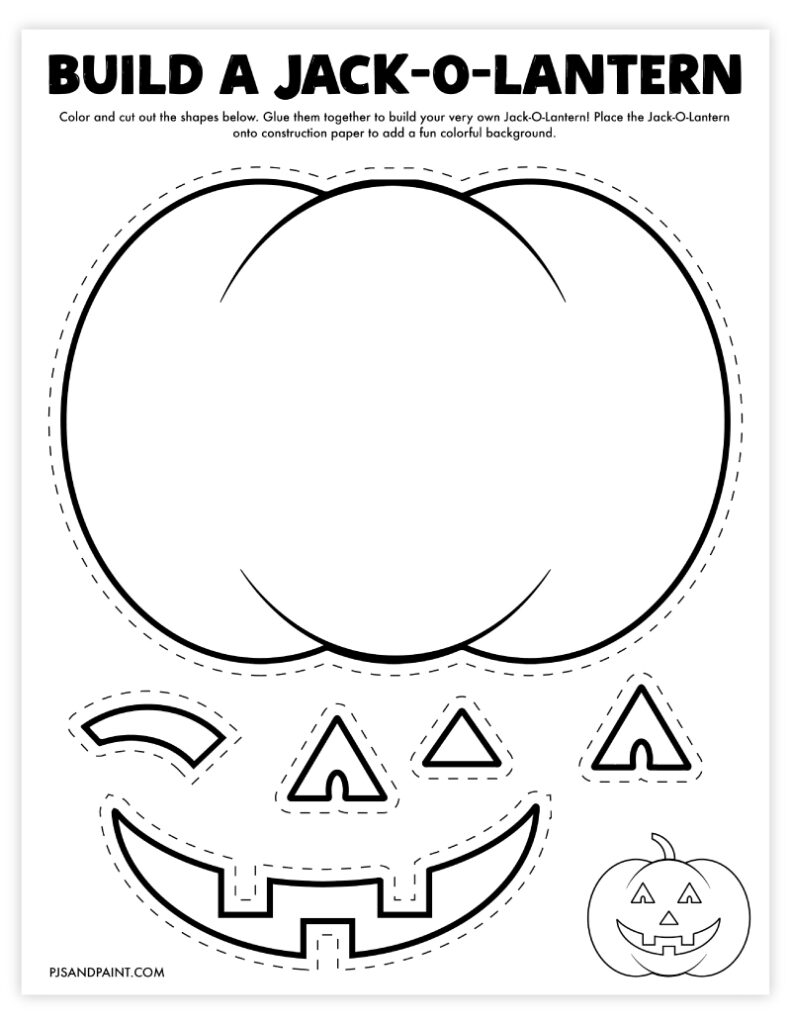 Close up of a child using a pencil on a Halloween worksheet