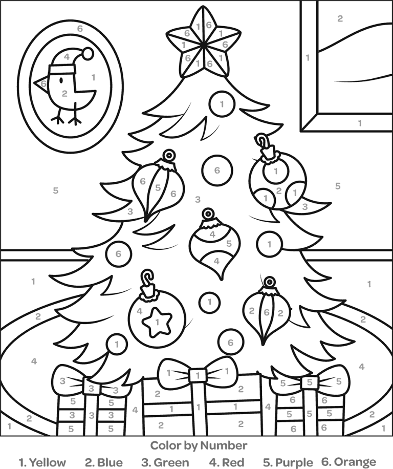 A young child carefully coloring a numbered section on a reindeer worksheet