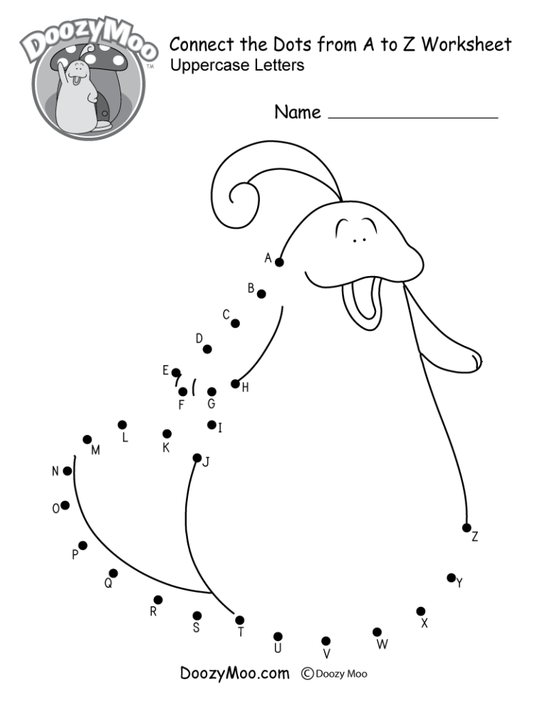 A young child carefully tracing a letter path on a printed activity sheet