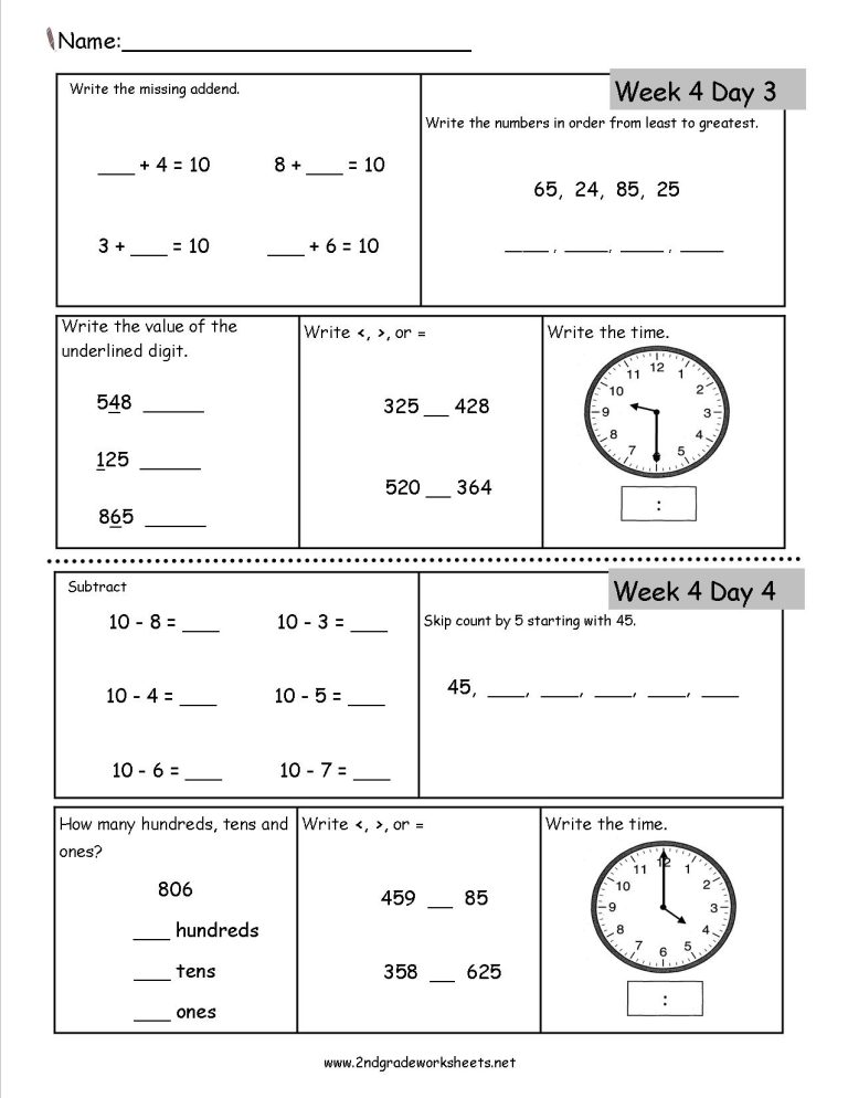 Second grade student sitting at a desk focused on a math worksheet