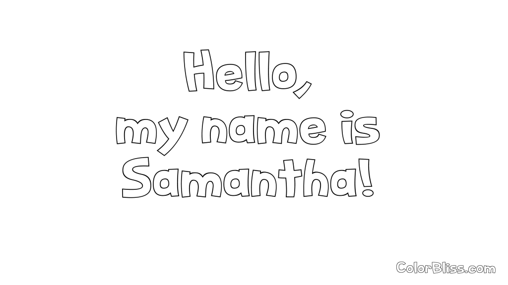 Preschooler practicing letter recognition by coloring their name with various colors