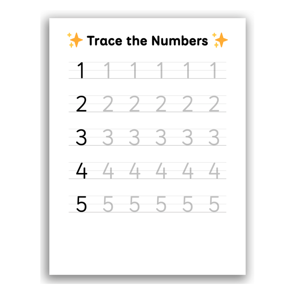 A small pile of printed math exercises sitting on a wooden classroom desk