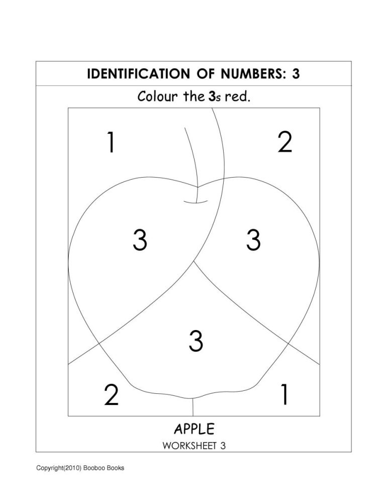 A young student circling numbers on a printed worksheet at a desk