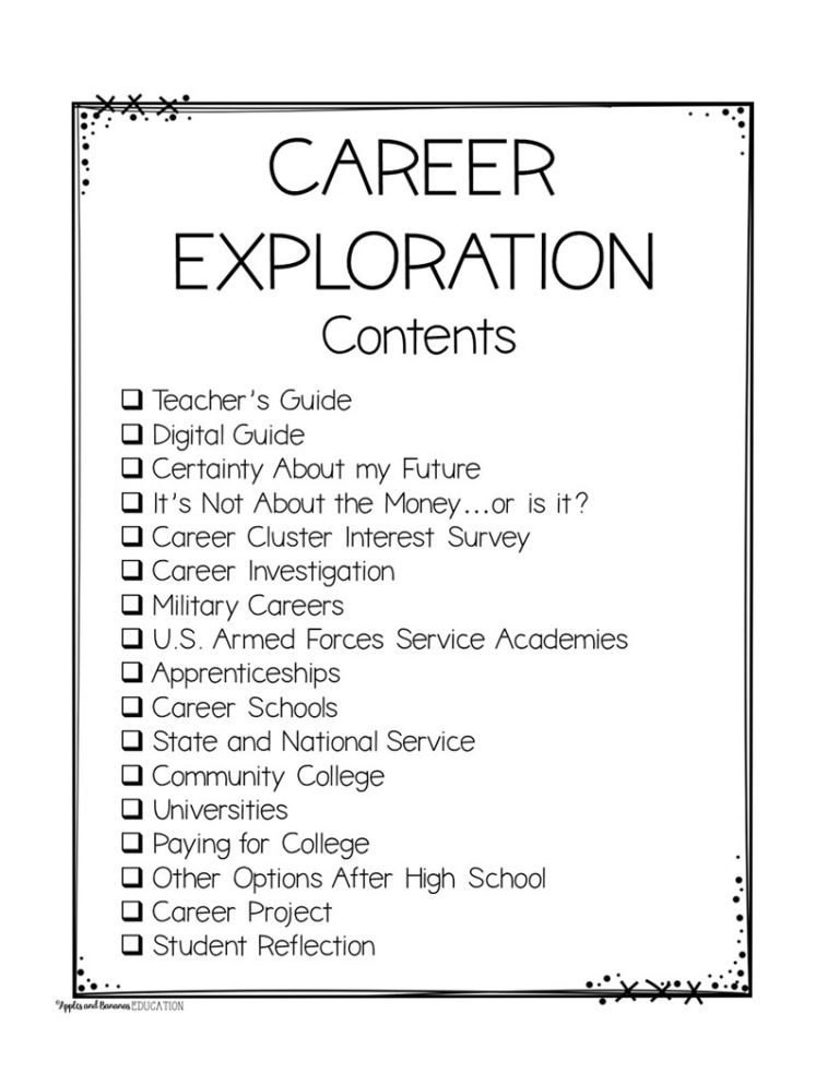 Student filling out a career planning guide at a desk
