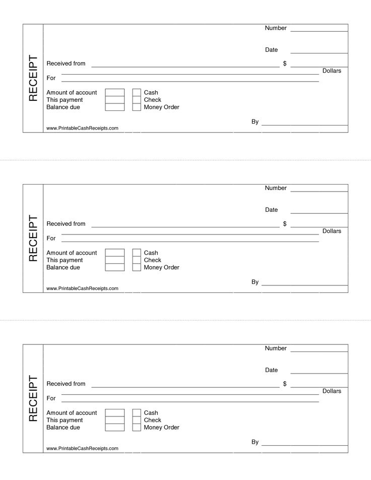 Close up of a blank money order template with clear instruction labels