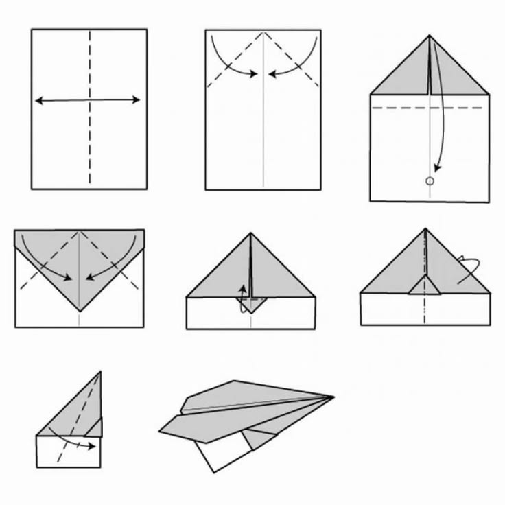 Three different styles of 3d paper airplanes resting on a floor