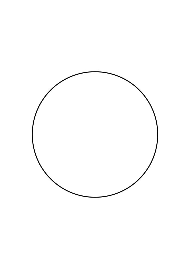 A stack of various sized paper circles ready for crafting