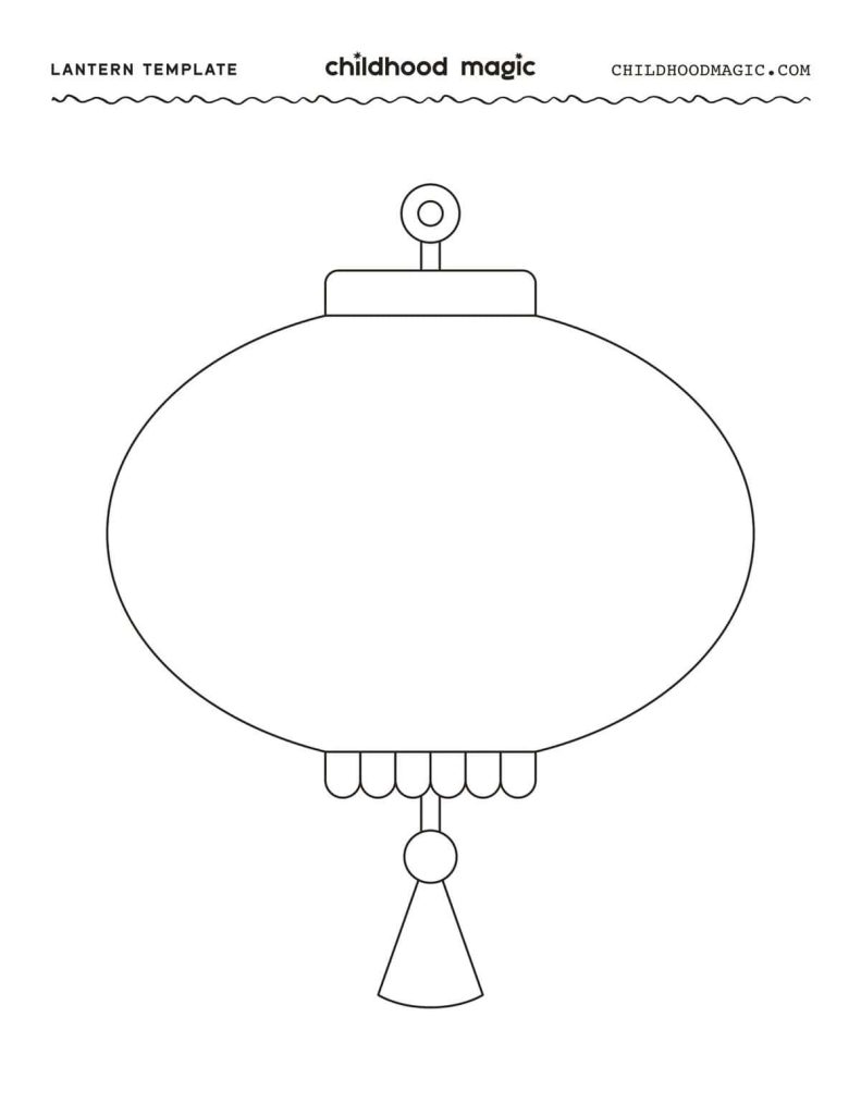 A child deep in thought while folding a paper lantern template