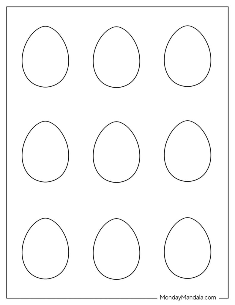 Student holding a complex, patterned egg cutout during an art project