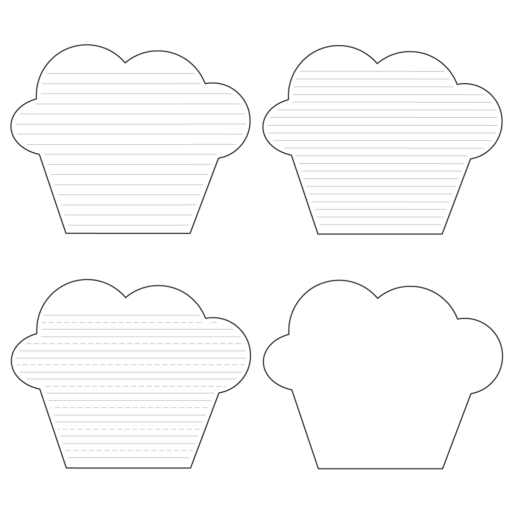Close up of a child using watercolor paint on a cupcake template