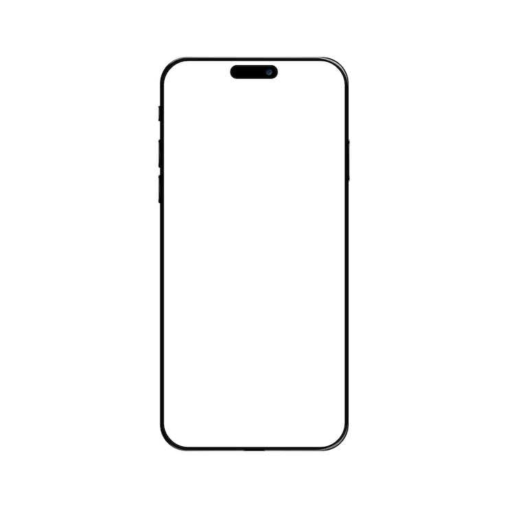 A child drawing a friendly social media post on a paper phone template