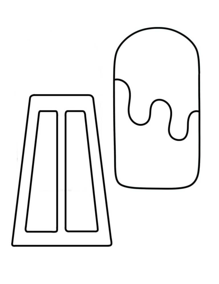 A young child carefully coloring a paper popsicle template at a wooden table