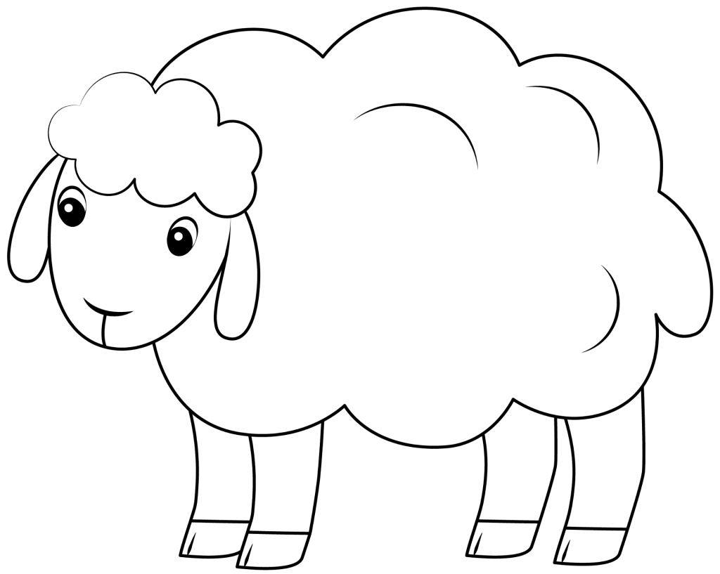 Close up of a child hands gluing cotton balls onto a paper sheep