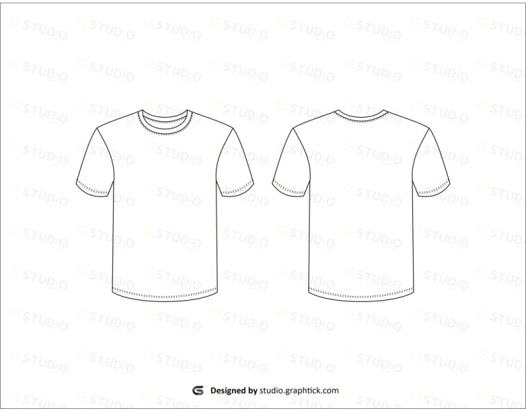 A student using a pencil to color a blank t-shirt design template