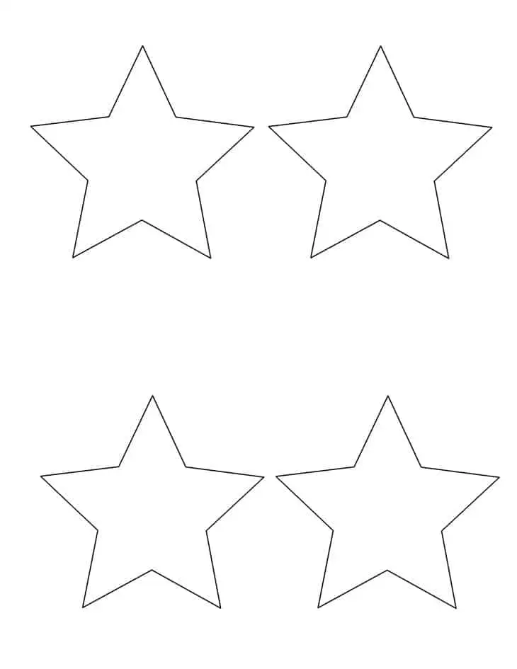 A young child coloring a simple star shape on paper